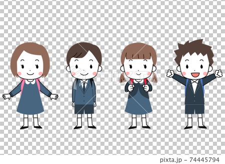 帶書包的兒童 74445794