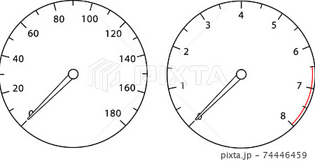 クルマ_メーター 74446459