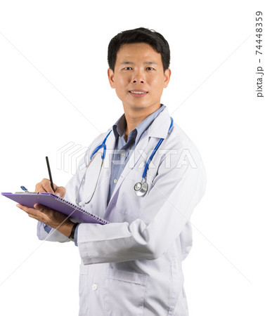 Asian Doctor Isolated Asian Doctor Isolated 74448359
