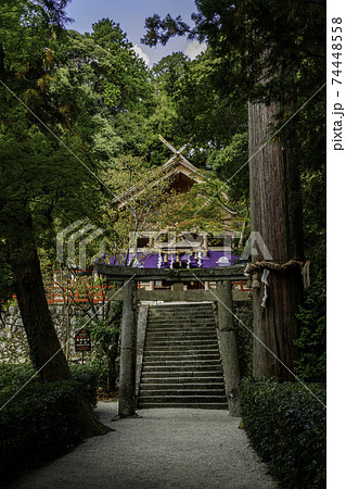 高鴨神社 拝殿 奈良県御所市 高鴨神社 拝殿 奈良県御所市 74448558