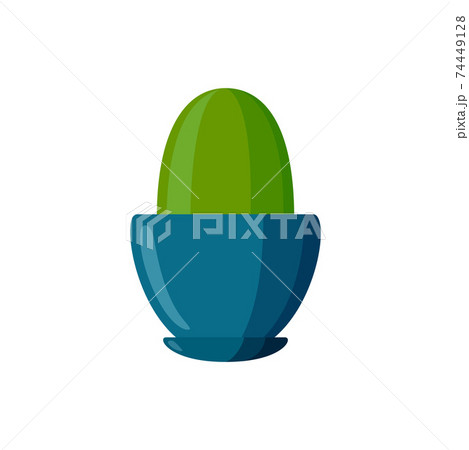 Potted plant. Cactus plant in cartoon style. Vector illustration 74449128