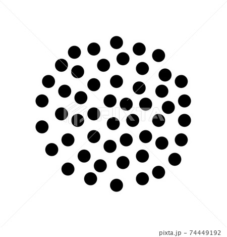 Abstract black dotted circle vector design osolated on white background Abstract black dotted circle vector design osolated on white background 74449192