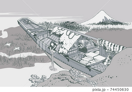 葛飾北斎イメージ常州牛堀銀 葛飾北斎イメージ常州牛堀銀 74450630