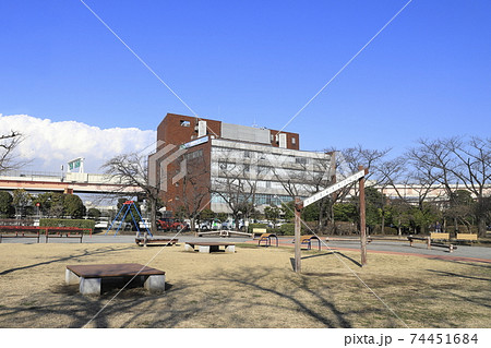 葛飾区立小菅西公園と小菅水再生センター　 74451684