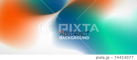 Fluid color gradient abstract background, trendy colorful wallpaper. Vector illustration for placards, brochures, posters, banners and covers 74453077
