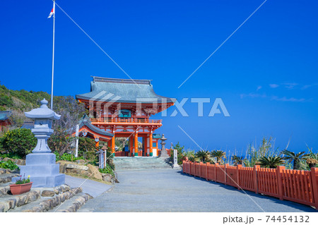晴天の鵜戸神宮(うどじんぐう)_宮崎県日南市 晴天の鵜戸神宮(うどじんぐう)_宮崎県日南市 74454132