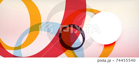 Ring geometric shapes, o letter repetition wallpaper. Abstract background for business or technology presentations, internet posters or web brochure covers 74455540
