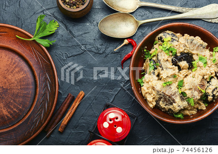 Goulash with beef stew 74456126