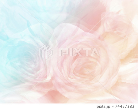 beautiful pastel flowers background suitable for use in graphics about love, marriage, and Valentine's Day. 74457332