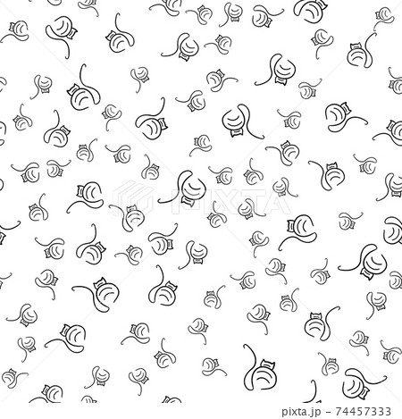 Seamless pattern with Cute cat doodle vector seamless pattern wallpaper background Seamless pattern with Cute cat doodle vector seamless pattern wallpaper background 74457333