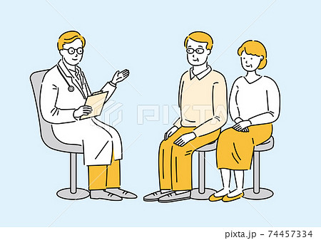 医師と患者 医師と患者 74457334