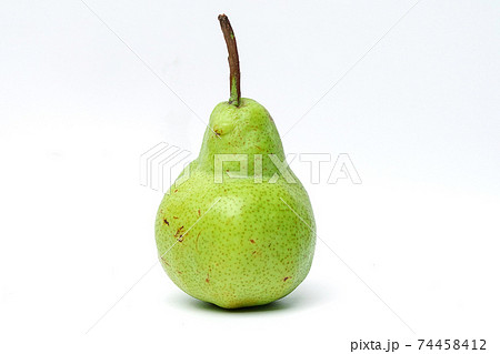 Pear Concorde green fresh fruit on white background for strong healthy. Pear Concorde green fresh fruit on white background for strong healthy. 74458412