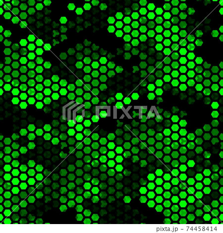 Emerald Pattern Of Triangles, Hexagons,...のイラスト素材 [74458414] - PIXTA