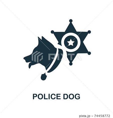 Police Dog icon. Simple element from police collection. Creative Police Dog icon for web design, templates, infographics and more Police Dog icon. Simple element from police collection. Creative Police Dog icon for web design, templates, infographics and more 74458772