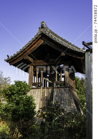 石光寺 鐘楼 奈良県葛城市の写真素材