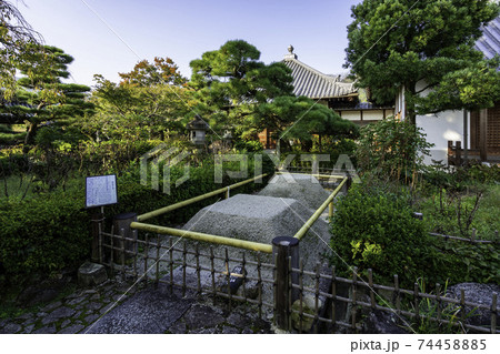 石光寺 想観の沙 奈良県葛城市の写真素材