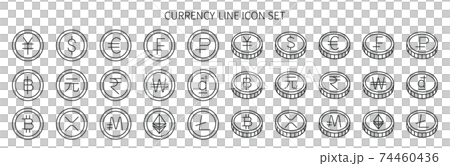 各國的貨幣和虛擬貨幣 各國的貨幣和虛擬貨幣 74460436