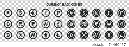各國的貨幣和虛擬貨幣 各國的貨幣和虛擬貨幣 74460437