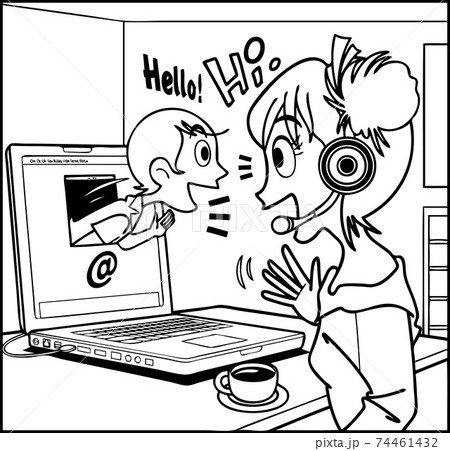 リモートワーク リモートワーク 74461432