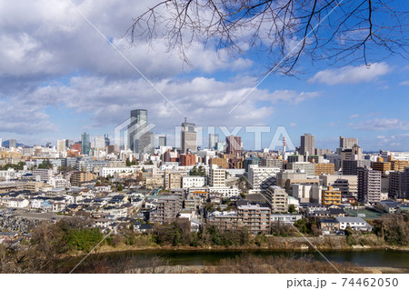 仙台市　中心部　高層ビル群 74462050