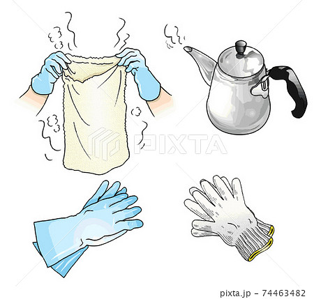 蒸しタオル 74463482