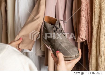 Paper with word break up on a floor with withered flowers. Heart broken. Divorce 74463822