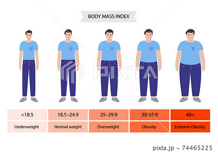 Body mass index man 74465225