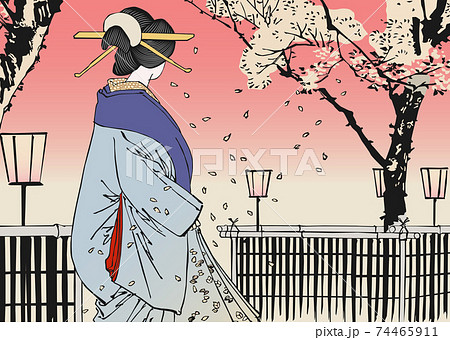 月岡芳年　月百姿「廓濃月」くるわのつき 74465911