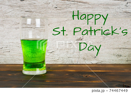 Happy St.Patrick's Day, green beer in pub Happy St.Patrick's Day, green beer in pub 74467449