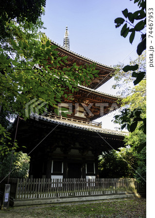 當麻寺　東塔　奈良県葛城市 74467953