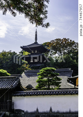 當麻寺　東塔　奈良県葛城市 74467957