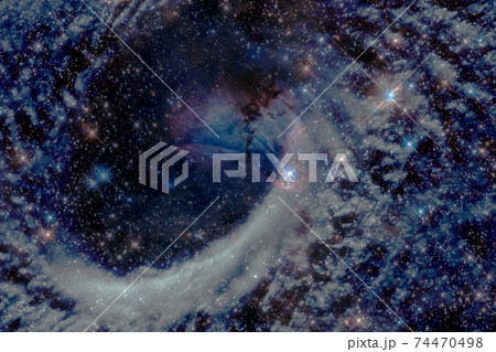 Beautiful colors of outer space. Elements of this image furnished by NASA 74470498