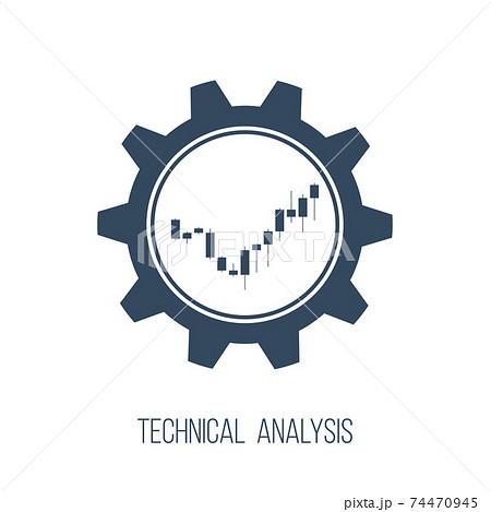technical analysis, flat vector icon 74470945
