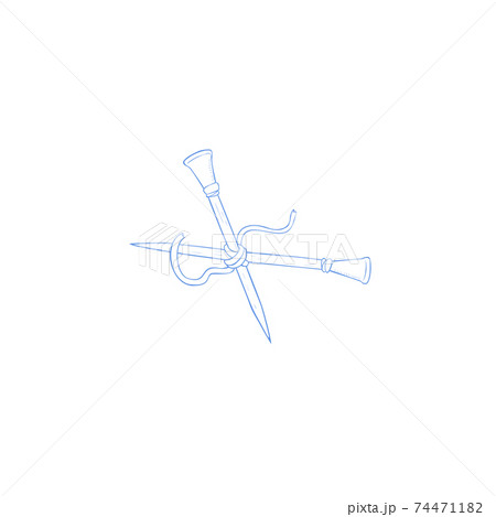 ちょうこくぐ座・星座絵・冬の星座 74471182