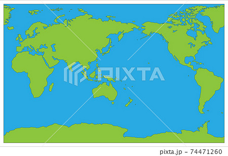 世界地図です のイラスト素材