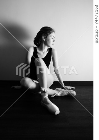 tired young ballerina 74472163