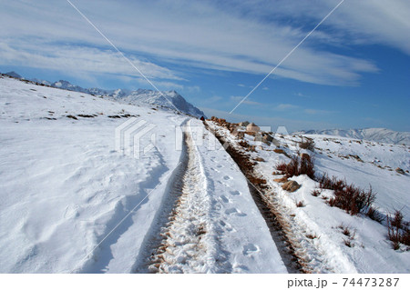 a view to Aladaglar, mountains in Turkey 74473287