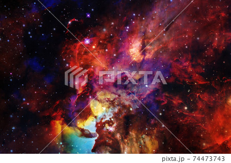 Deep space. Nebulae. Elements of this image furnished by NASA 74473743