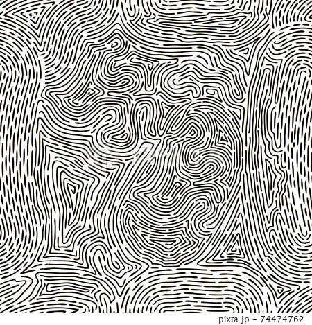 Fingerprint seamless pattern. Human thumb fingerprints lines, abstract fingerprint grid. Finger mark vector background illustration Fingerprint seamless pattern. Human thumb fingerprints lines, abstract fingerprint grid. Finger mark vector background illustration 74474762