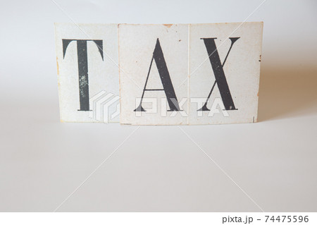 TAX 税金のカード イメージ TAX 税金のカード イメージ 74475596