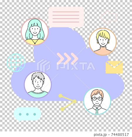 テレワーク アイコン テレワーク アイコン 74480517