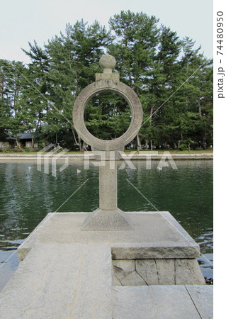智恩寺の石灯籠(知恵の輪)/京都府宮津市 智恩寺の石灯籠(知恵の輪)/京都府宮津市 74480950