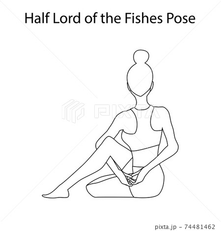 Half Lord of the Fishes Pose - Ardha Matsyendrasana |beYogi
