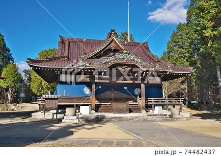 【龍泉寺 (拝殿)】 岡山県岡山市北区下足守 【龍泉寺 (拝殿)】 岡山県岡山市北区下足守 74482437