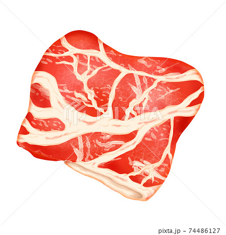 具材3-牛肉 牛肉ローススライス(生)②(主線なし) 鍋・弁当・料理画像にも使えます 組合せシリーズ 具材3-牛肉 牛肉ローススライス(生)②(主線なし) 鍋・弁当・料理画像にも使えます 組合せシリーズ 74486127