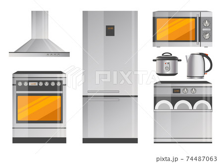Electric Appliance and Modern Kitchenware Set 74487063