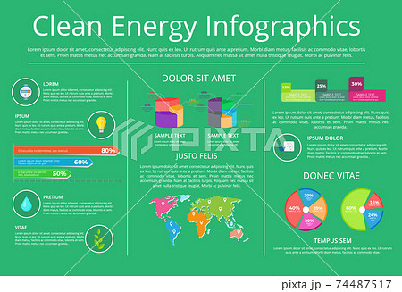 clean-energy-infographics-vector-illustration-74487517-pixta