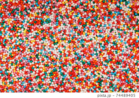 Colored balls texture as a background in full screen. 74489405