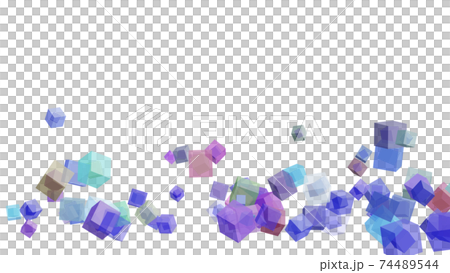 CG立方體裡面有大量滾動立方體的雙重結構立方體 74489544