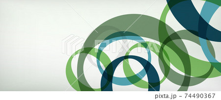 Ring geometric shapes, o letter repetition wallpaper. Abstract background for business or technology presentations, internet posters or web brochure covers 74490367